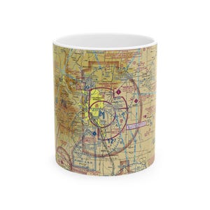 Customizable Airport Map Coffee Mug - Travel Gift, Personalized Cup, Wanderlust Mug, Aviation Theme Mug, Gift for Traveler