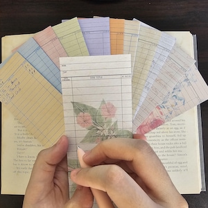 12 Lesezeichen aus vintage und klassischem Buch, zum Ausdrucken, doppelseitige Lesezeichen, Buch-Tracker-Lesezeichen, Geschenke für Leseratten.
