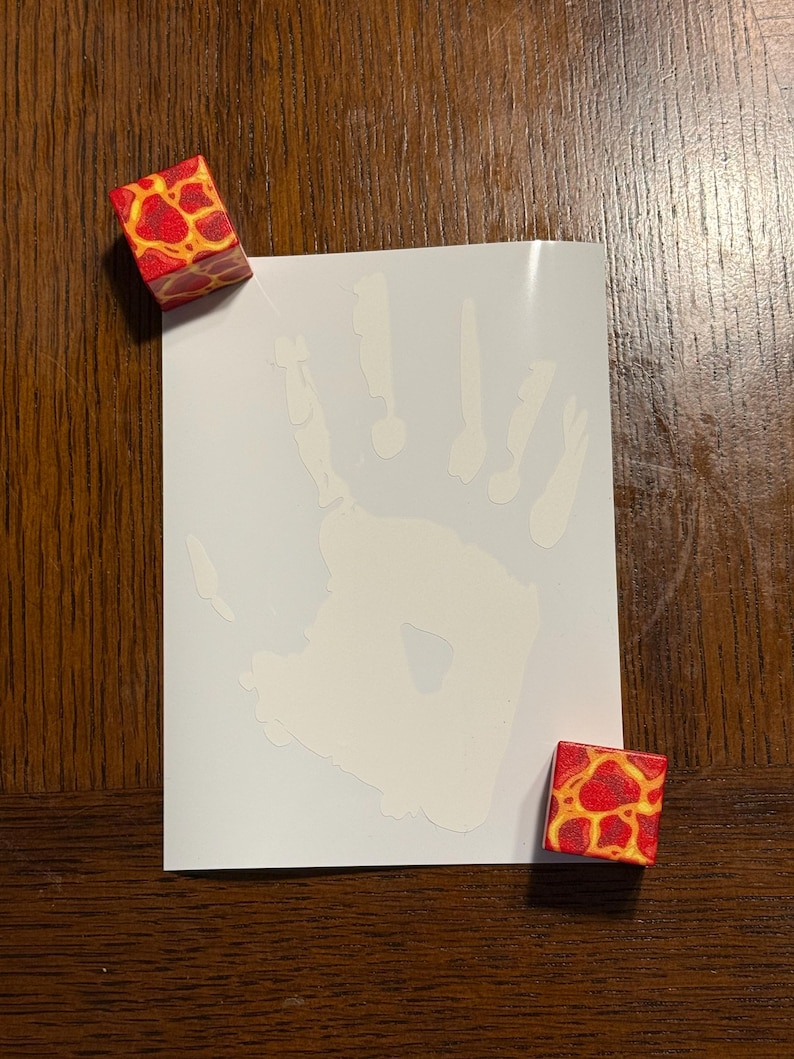 Phasmophobia Obake Handprint Vinyl Sticker image 3