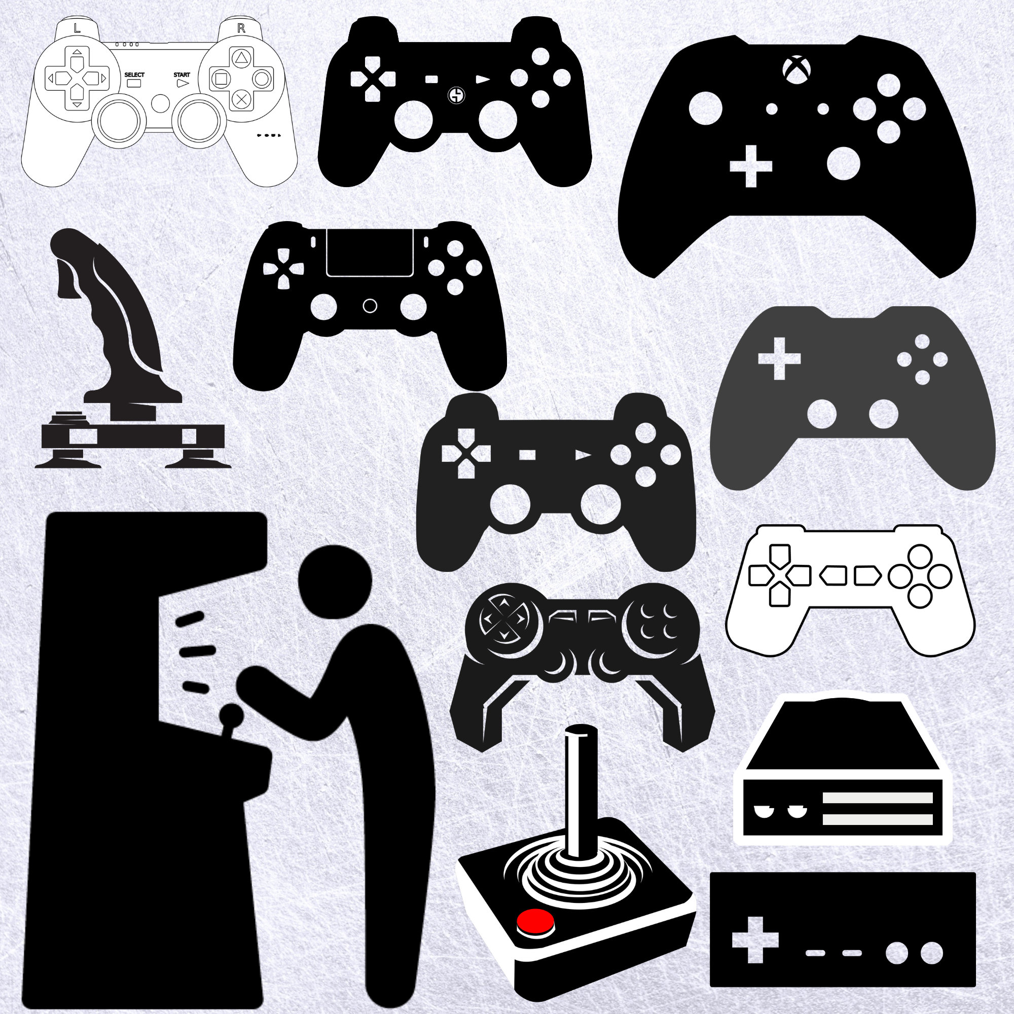 Video Game Clipart Game Controller Clipart Gamer Clipart - Etsy
