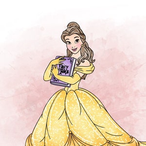 La belle et la bête clipart, clipart princesse aquarelle, clipart aquarelle princesse, clipart princesse, clipart princesse belle, belle png