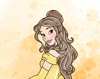 Princess Belle Png - Etsy Singapore Princess Belle Png - Etsy Singapore