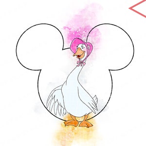 cute watercolor Amelia Gabble Marie aristocts mickey ears cliparts png files for sublimation clip art png file DIGITAL DOWNLOAD Printable