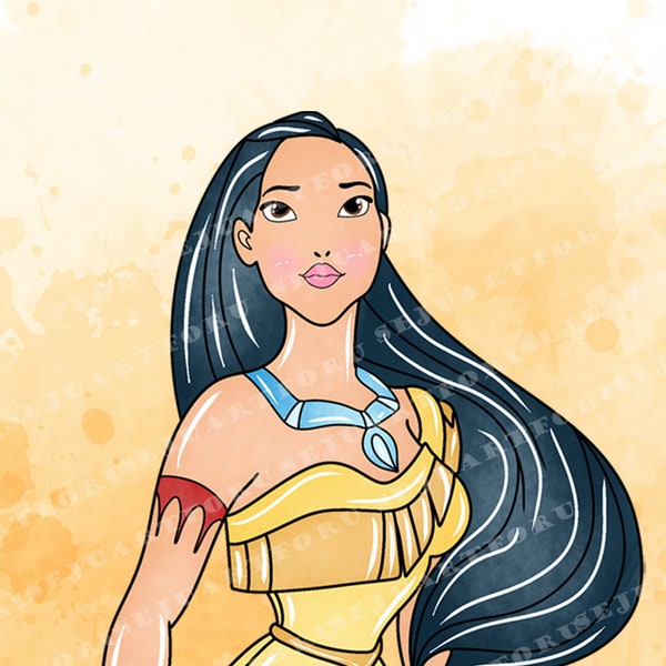 Pocahontas Princess Clipart - Etsy Israel