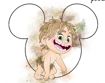 The Good Dinosaur Watercolor Clipart PNG (Digital Download)