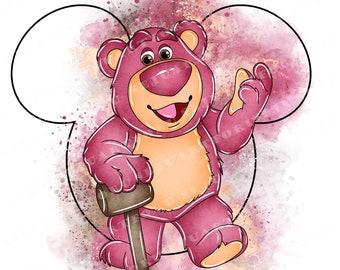 Toy Story Aquarell Clipart, Woody, Buzz Lightjahre (PNG, digitaler Download)