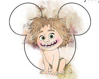 The Good Dinosaur Watercolor Clipart, Arlo PNG (Digital Download)