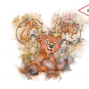 Orejas de Mickey Mouse de Hermano Oso PNG Clipart, Kenai Koda (Descarga digital)