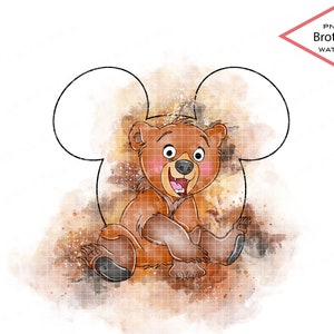 brother bear ears brother bear png koda mickey ears cliparts png files for sublimation clip art png file DIGITAL DOWNLOAD Printable