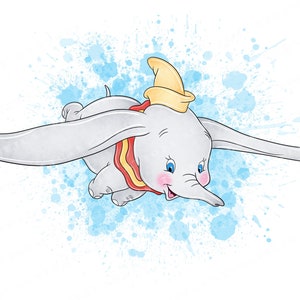 Dumbo Clipart,dumbo, dumbo png, dumbo print, elephant baby clipart, cute elephant clipart, watercolor elephant clipart,baby elephant clipart
