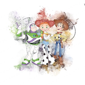 Clipart de história de brinquedo, história de brinquedo, clipart de história de brinquedo, aquarela de história de brinquedo, história de brinquedo png, clipart amadeirado, buzz lightyear. história de brinquedo em aquarela