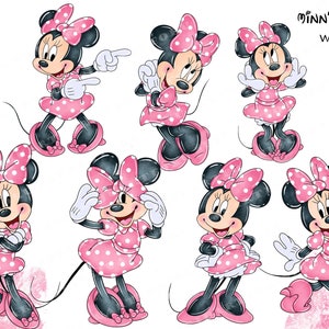 minnie mouse clipart, minnie watercolor, minnie watercolor clipart, minnie mouse png, minnie clip art, minnie png, minnie mouse, minnie
