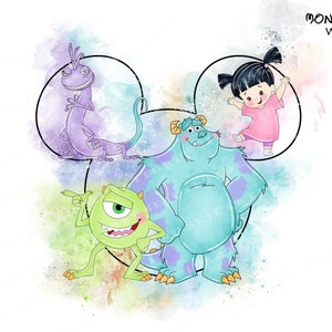 watercolor moster inc mickey ears png files for sublimation watercolor clipart moster inc png file download cliparts png clip art watercolor