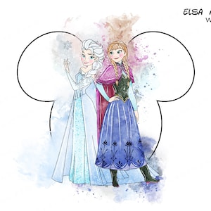 frozen clipart, Anna Clipart, frozen watercolor clipart, frozen png, Princess watercolor clipart, princess clipart,  princess png, forozen