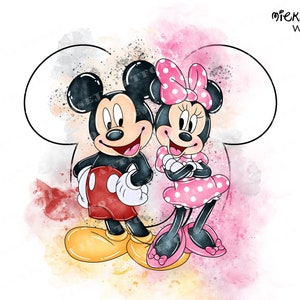 acquerello di Minnie, Minnie Mouse, clipart di Minnie Mouse, clipart di acquerello di Minnie, png di Minnie Mouse, clip art di Minnie Mouse, acquerello di Topolino
