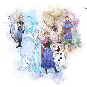 frozen clipart, princess clip art, elsa clipart, elsa png,  Anna Clipart, frozen clip art ,frozen watercolor clipart, frozen png, frozen