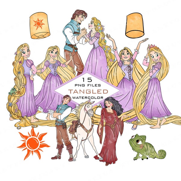 princesse raiponce png emmêlé png princesse png clipart princesse princesse clipart aquarelle fichiers png clipart imprimable utilisation commerciale