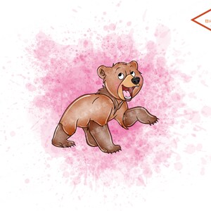 brother bear png brother bear koda clip art nursery watercolor png files clipart  printable stickers sublimation scrapbooking card making