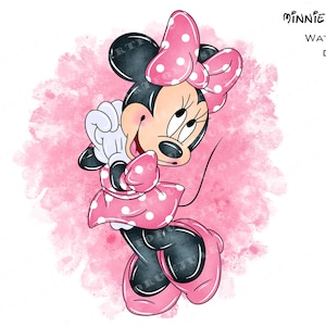 acquerello di minnie, clipart di minnie mouse, clipart di acquerello di minnie, png di minnie mouse, clip art di minnie, png di minnie, mouse di minnie, minnie