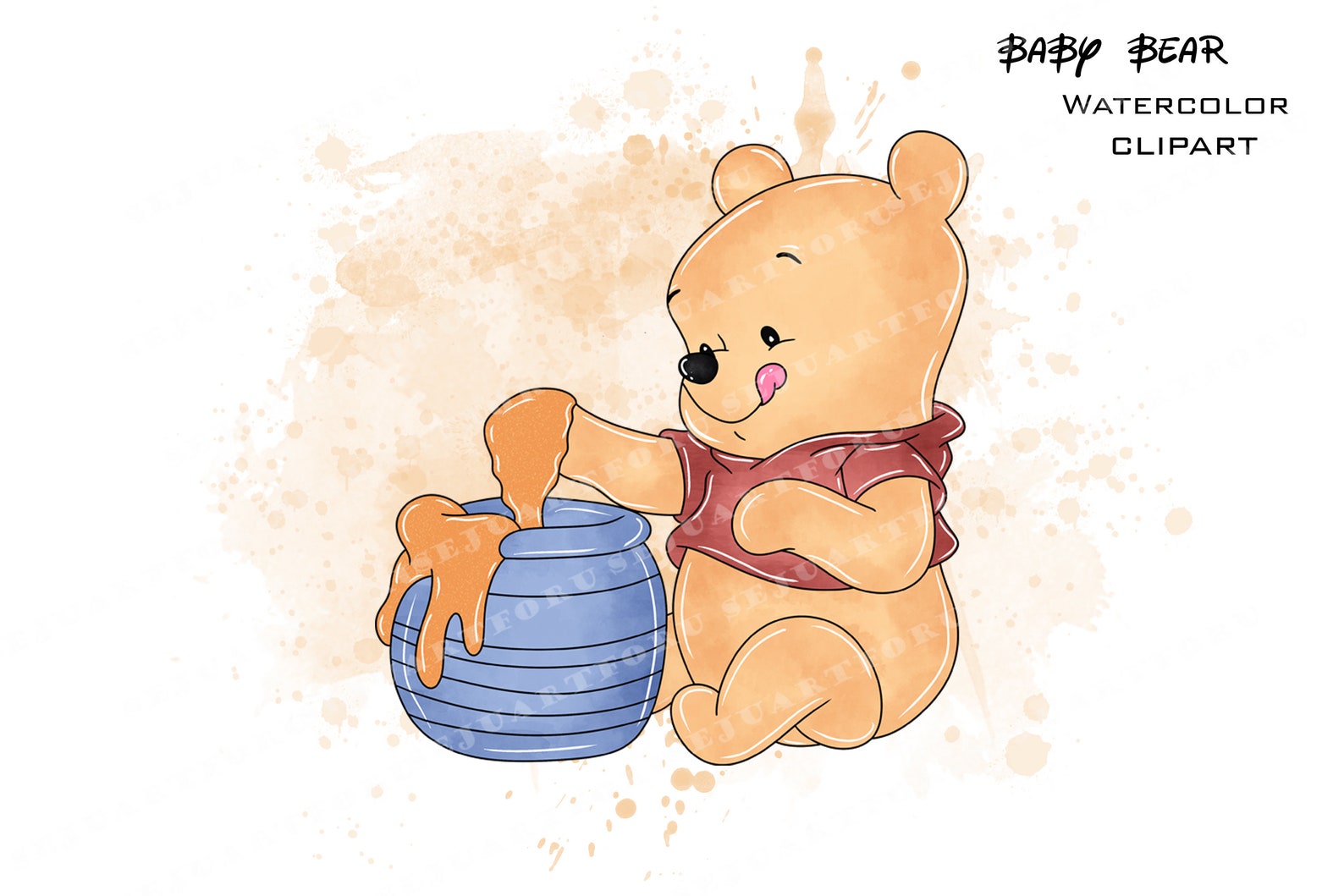 Winnie the Pooh Clipart Winnie the Pooh Clip Art Pooh - Etsy