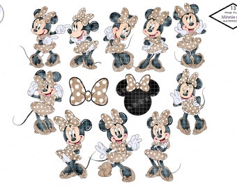 看護師ミニーとミッキーマウスの水彩クリップアート（PNG） - Etsy 日本