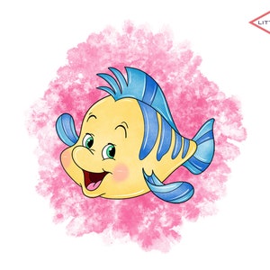 Ariel png nouvelle petite sirène png princesse ariel sebastian aquarelle png cliparts imprimables autocollants sublimation scrapbooking fabrication de cartes