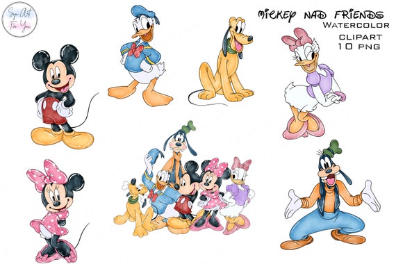mickey mouse clipart characters