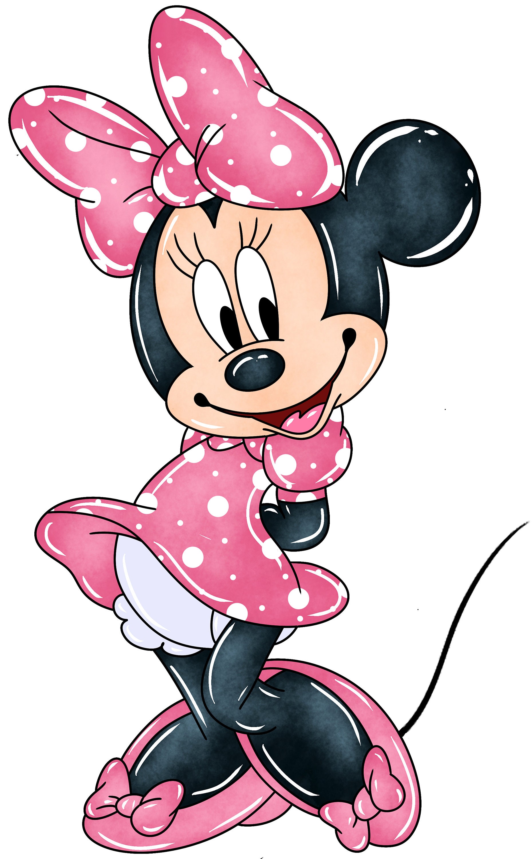 Minnie Watercolor Minnie Mouse Clipart Minnie Watercolor - Etsy