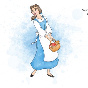 belle blue dress clipart Belle Beauty And The Beast Wedding Dress Clip Art PNG