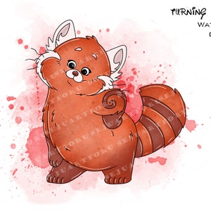 volviéndose rojo, volviéndose rojo clipart, acuarela volviéndose roja, volviéndose rojo png, volviéndose rojo acuarela clipart, volviéndose rojo clip art, panda rojo