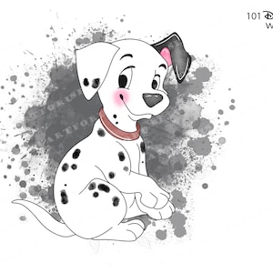 101 Dalmatians clipart, 101 Dalmatians , 101 Dalmatians  png, 101 Dalmatians  watercolor clipart, cruella clipart,  dog clipart, dog png