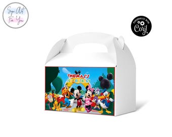 Micky Maus Clubhaus Geburtstag Giebel Box Vorlage (Digital)