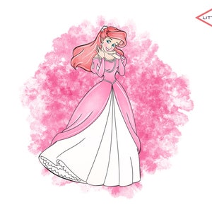 Ariel's Pink Dress - Etsy