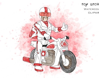 Clipart acquerello di Duke Caboom Toy Story (download digitale PNG)