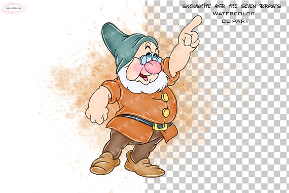 【Snow White and the Seven Dwarfs】イラスト Disney Snow White and the Seven Dwarfs - Group Wall Poster