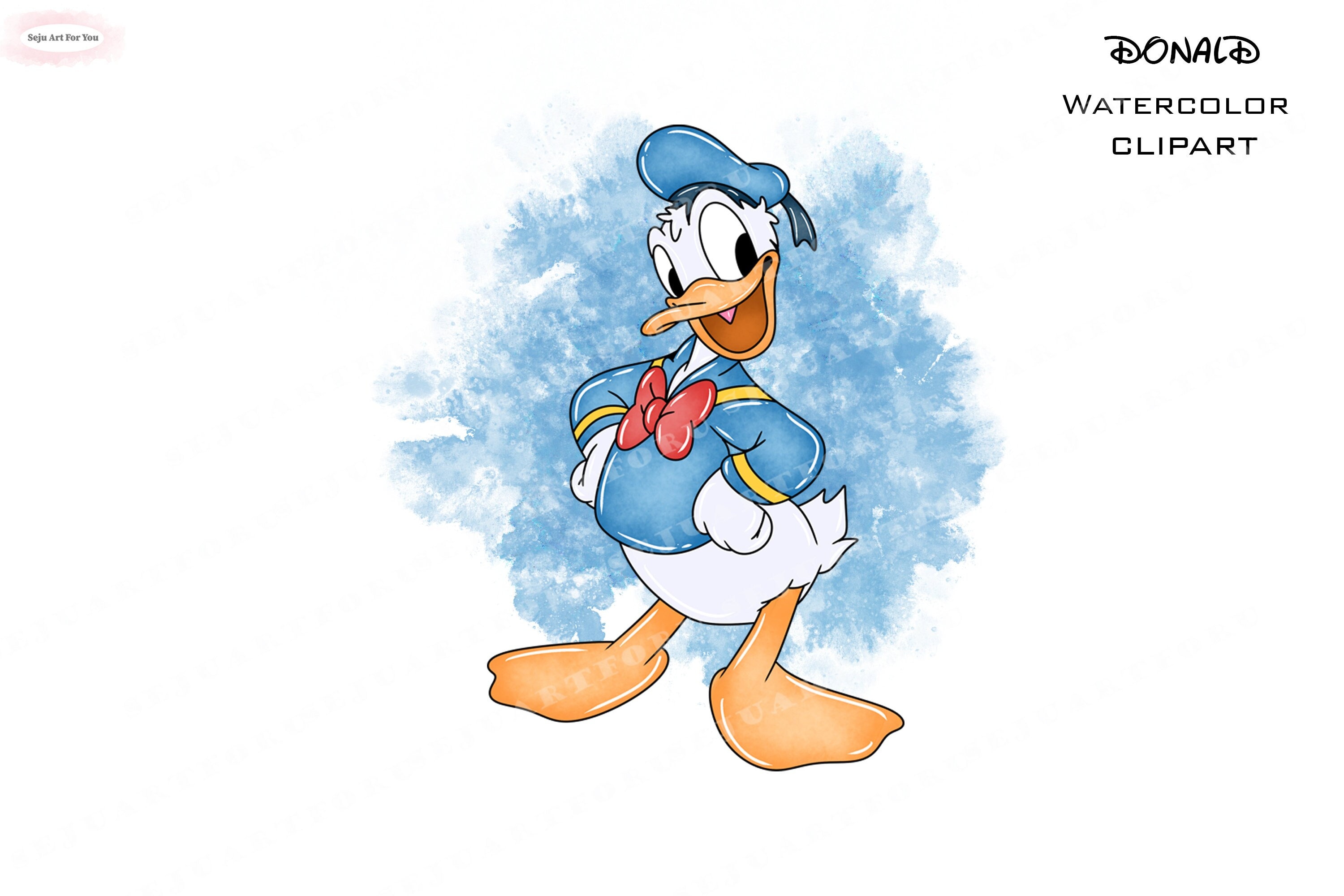 donald duck face clipart cartoon