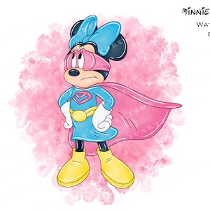 minnie mouse png clipart png clipart bundle clipart watercolor clipart set cliparts clip art png file nursery Digital download comercial use