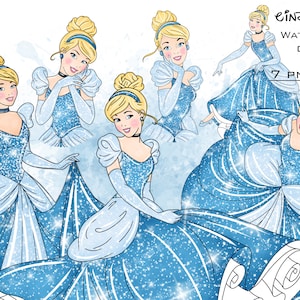 clipart de princesa aquarela, clipart de princesa aquarela, clipart de princesa, clipart de Cinderela, aquarela de Cinderela, aquarela de princesa