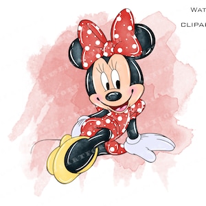 minnie mouse png clipart png clipart bundle clipart watercolor clipart set cliparts clip art png file nursery Digital download comercial use