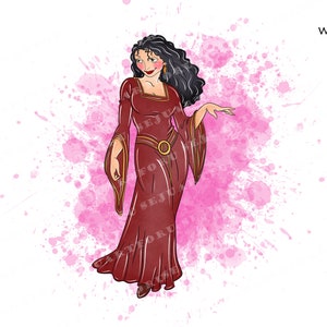 Tangled png princess rapunzel  watercolor clipart png files clipart rapunzel png PRINCESS PNG printable  digital downloads