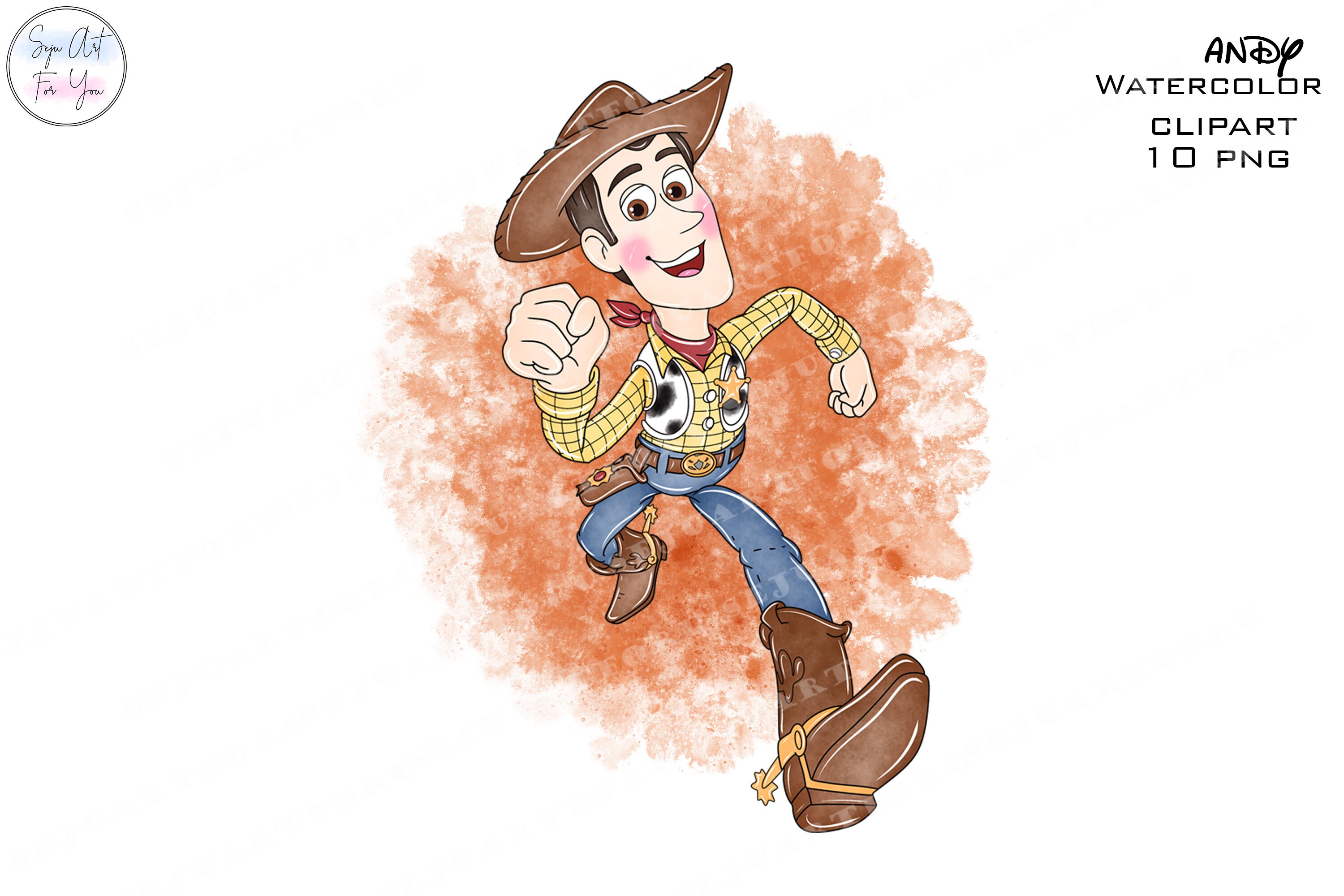 Toy Story Clipart Toy Story Watercolor Watercolor Toy Story Etsy Canada
