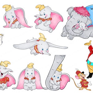 Dumbo Clipart, Dumbo, Dumbo png, Dumbo Druck, Elefant Baby Clipart, niedliche Elefant Clipart, Aquarell Elefant Clipart, Baby Elefant Clipart