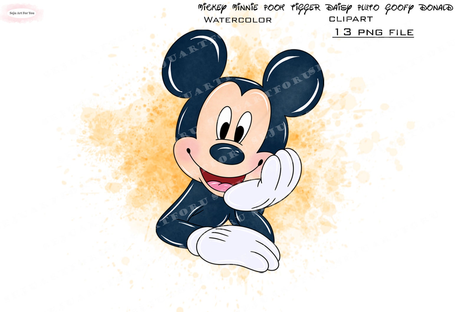 Minnie Watercolor Mickey Watercolor Minnie Mouse Clipart - Etsy