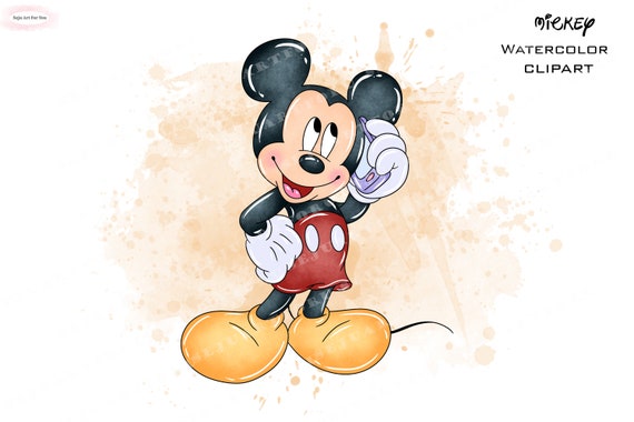 I created a New Mickey Mouse watercolour Wallpaper! : r/disney