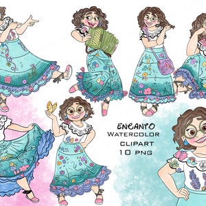 Encanto Clipart PNG, mirabel,  watercolor encanto clipart, encanto, watercolor clipart, watercolor png,, mirabel clipart, mirabel png