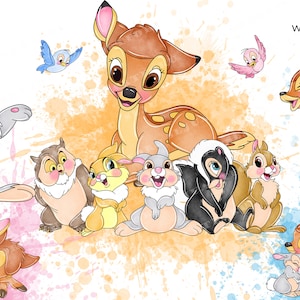 clipart di bambi, png di bambi, clipart di bambi ad acquerello, bambi thumper, bambi, clipart di cervo carino, clip art di cervo, clipart di bambi ad acquerello, bambi