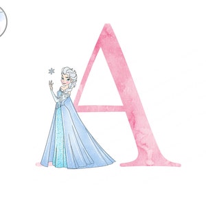 alfabeto de princesa, congelado, alfabeto de princesa elsa, ana, alfabeto congelado, alfabeto de acuarela de princesa, clipart del alfabeto, alfabeto png,