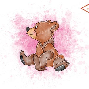 brother bear png brother bear koda clip art nursery watercolor png files clipart  printable stickers sublimation scrapbooking card making