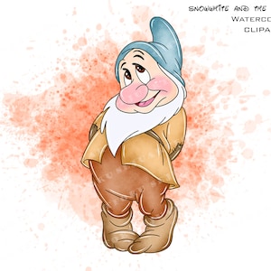 snow white clipart, snow white, snow white png, snow white watercolor, princess clip art, princess snow white, seven dwarfs clipart