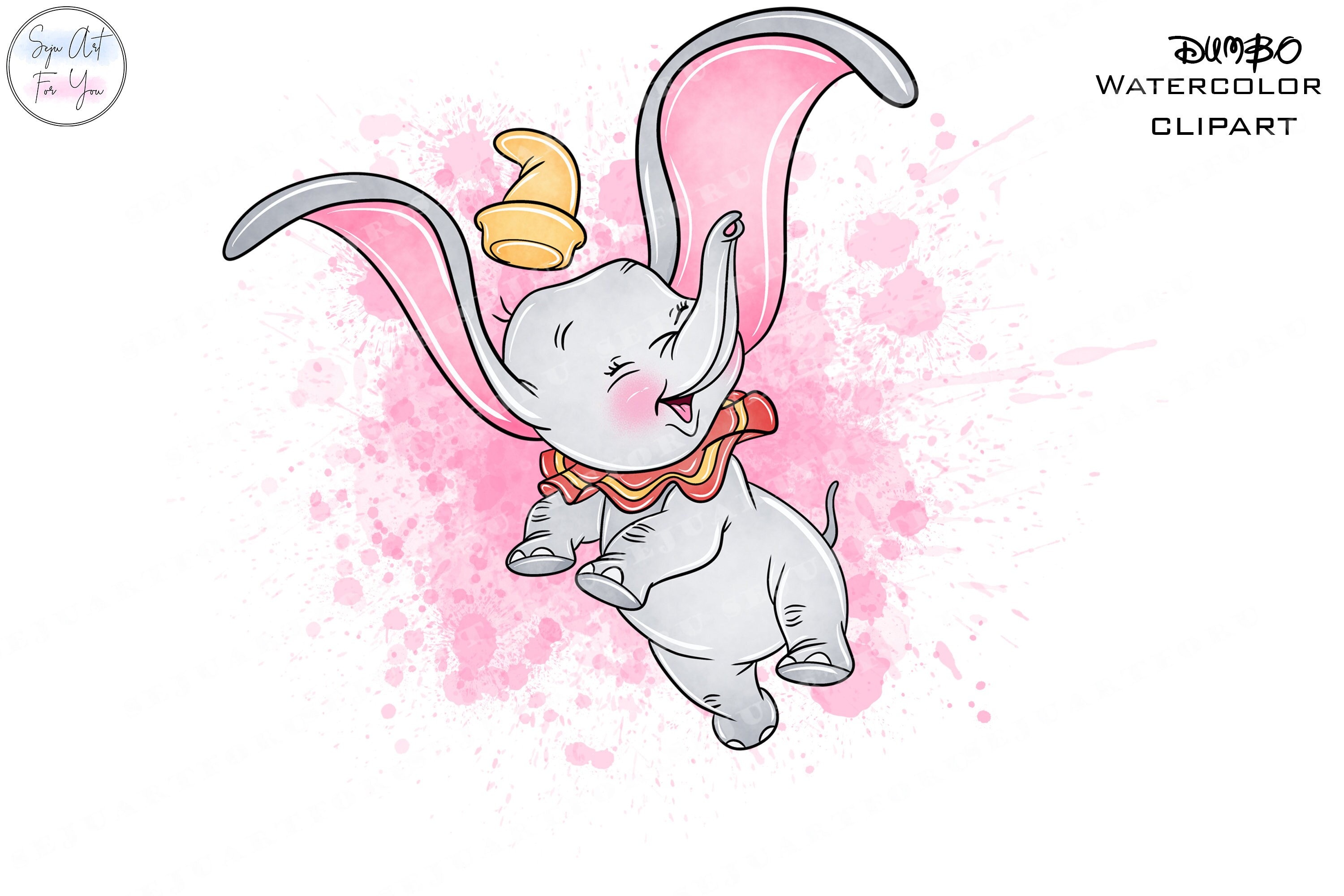 Buy Dumbo Clipartdumbo Dumbo Png Dumbo Print Elephant Baby Online in
